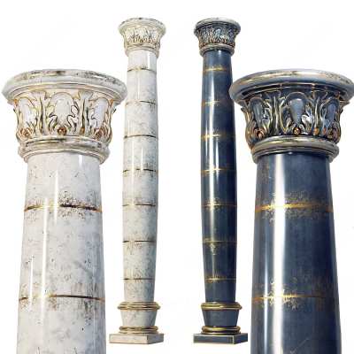 简欧柱子3D模型下载